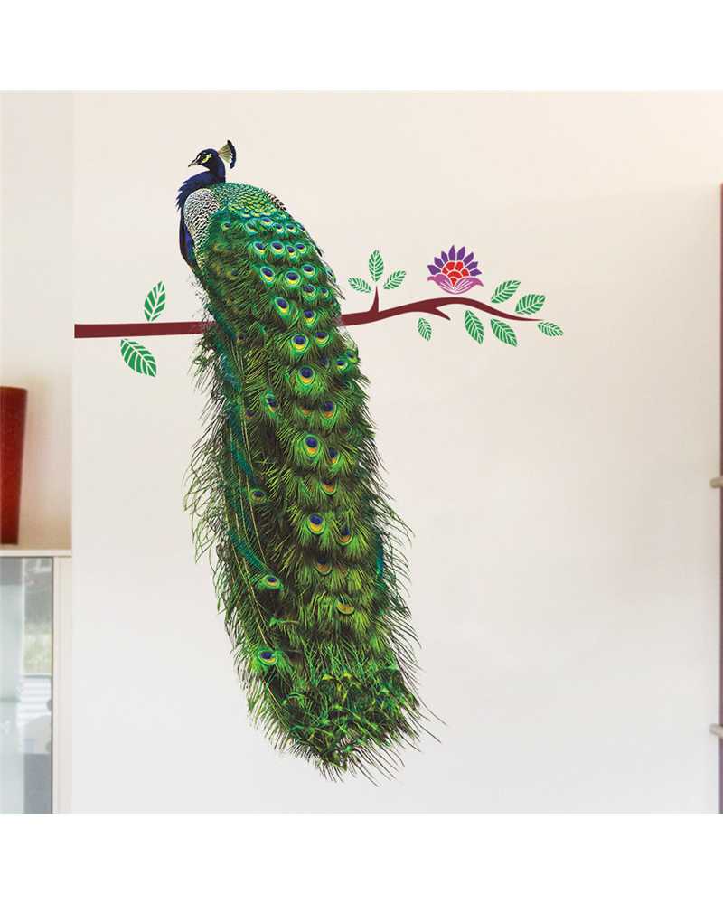 3D Peacock Wall Stickers