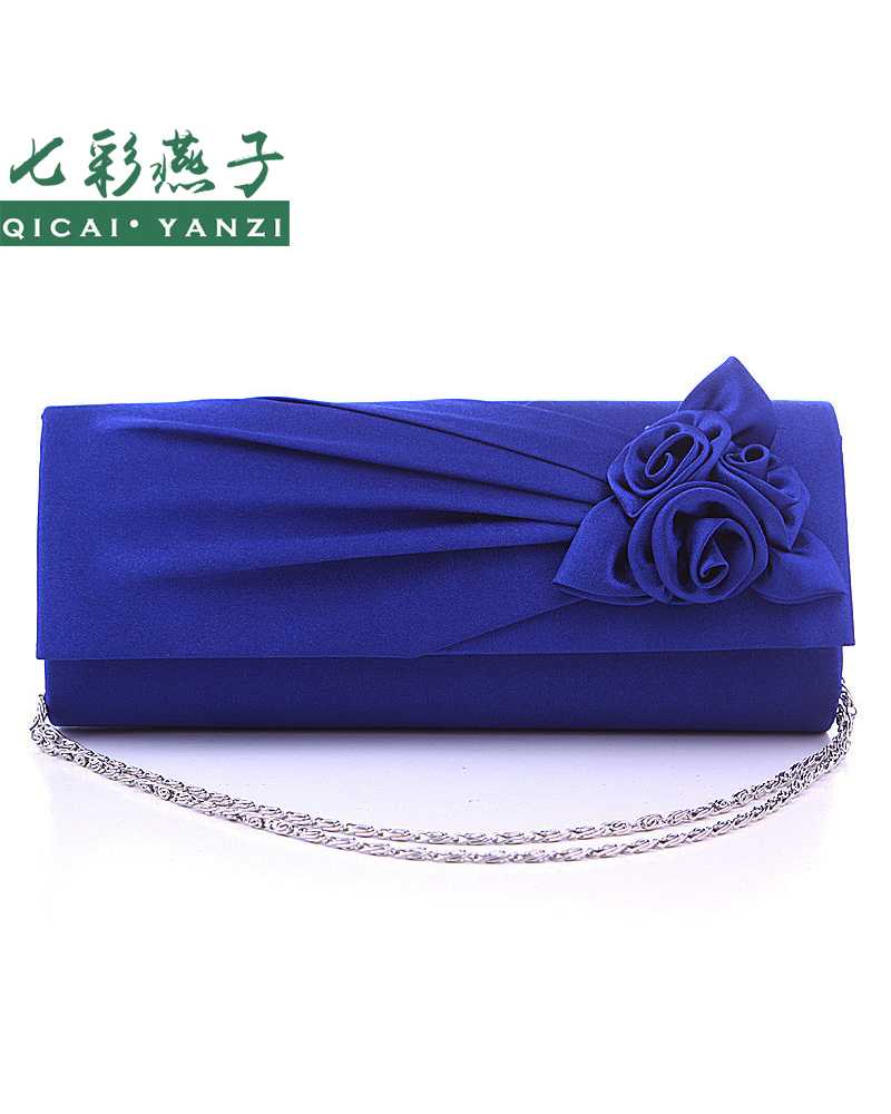 Flower Satin Prom Party Women Clutches / MIni Bag