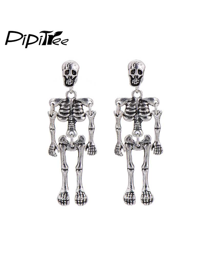 Skeleton Skull Vintage Exotic Earrings