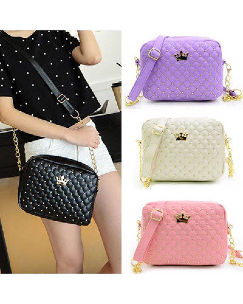 Fashionable Chain Leather Women Mini / Cross Body Bag