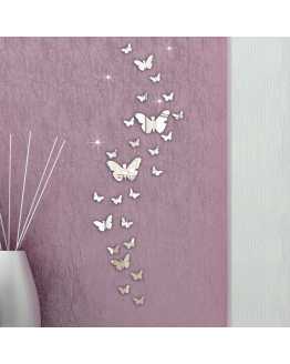 3D Mirror Butterfly Wall Stickers