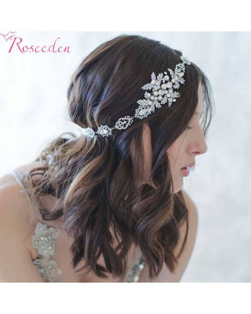 Floral Pearl Pageant Hair wear