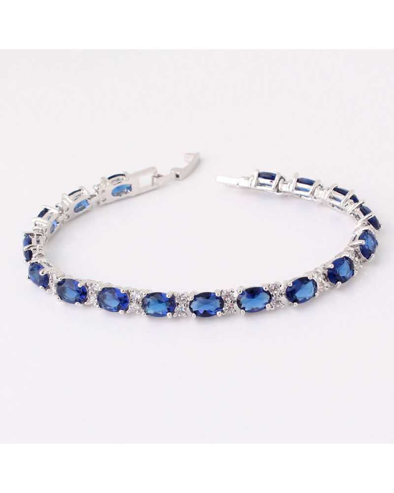 Oval Crystal Charming Bracelet