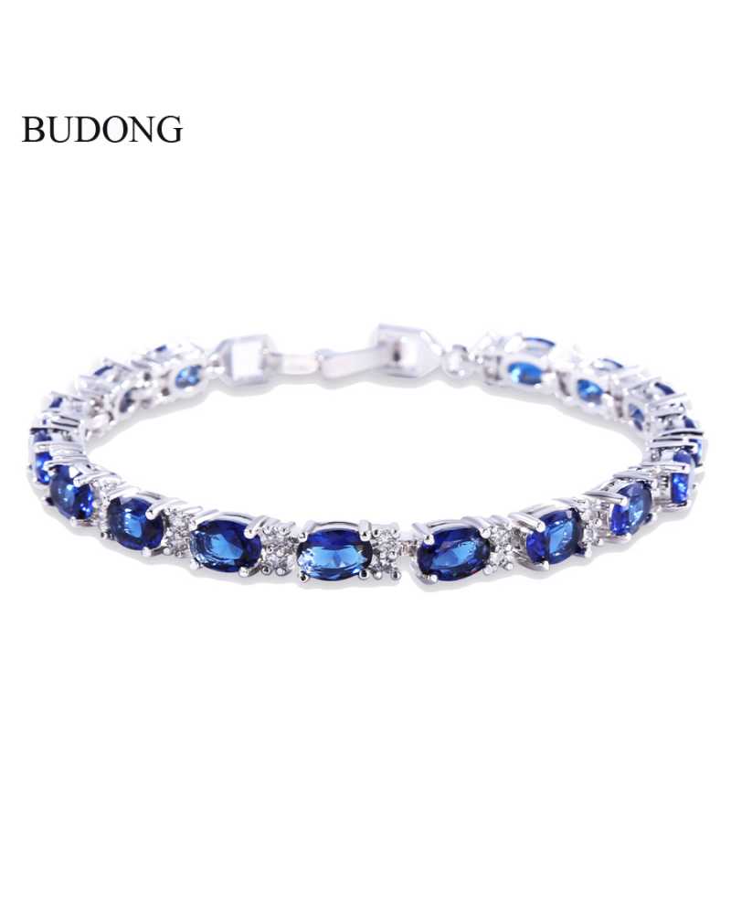 Oval Crystal Charming Bracelet