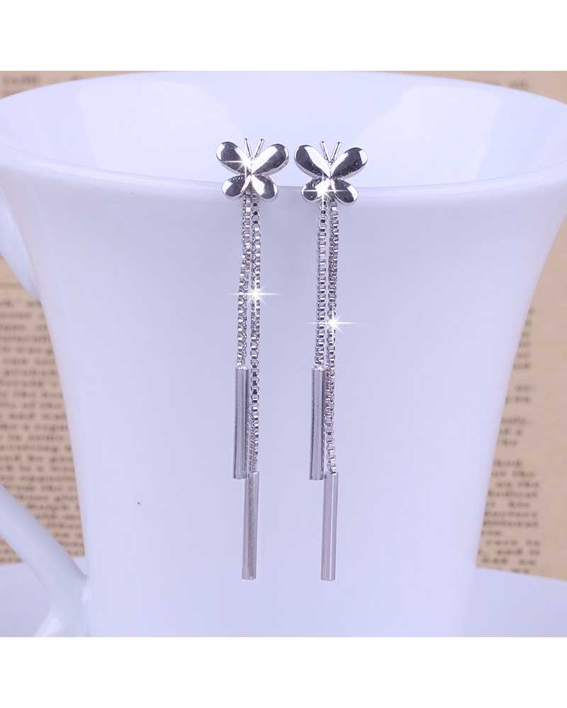 Butterfly Long Tassel Exotic Earrings