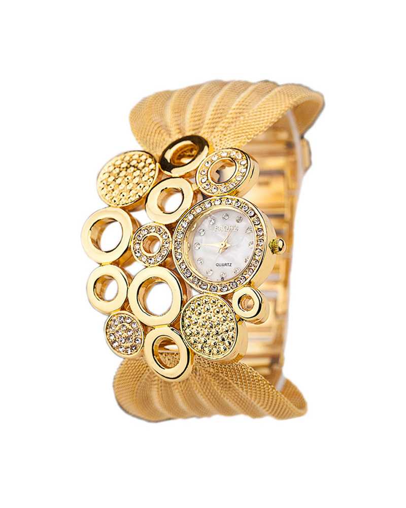 Multiple Hollow Women Cuff Watch