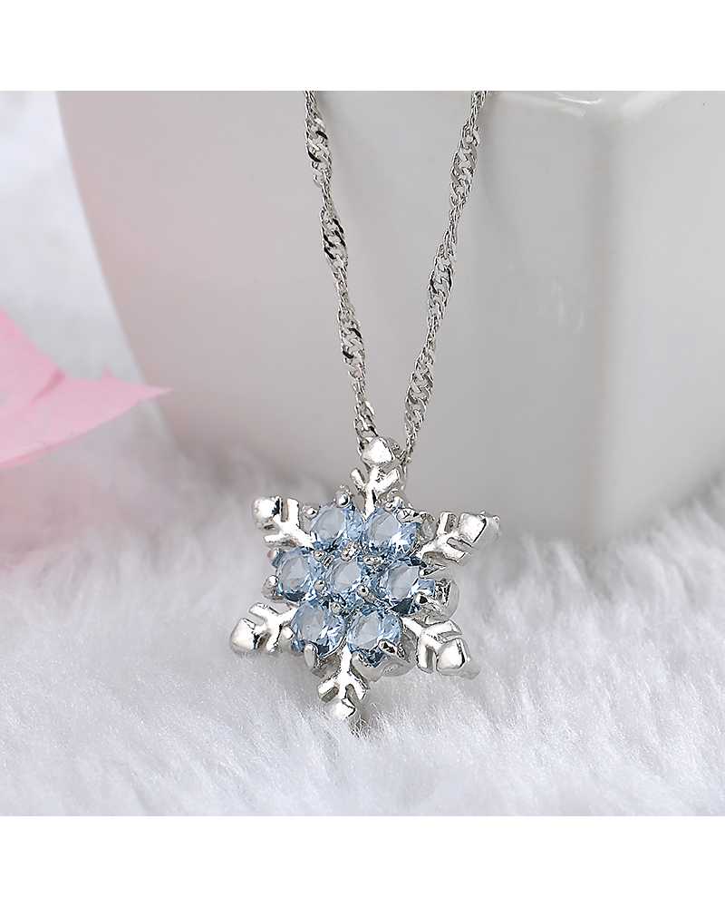 Charm Vintage Crystal Snowflake Pendant