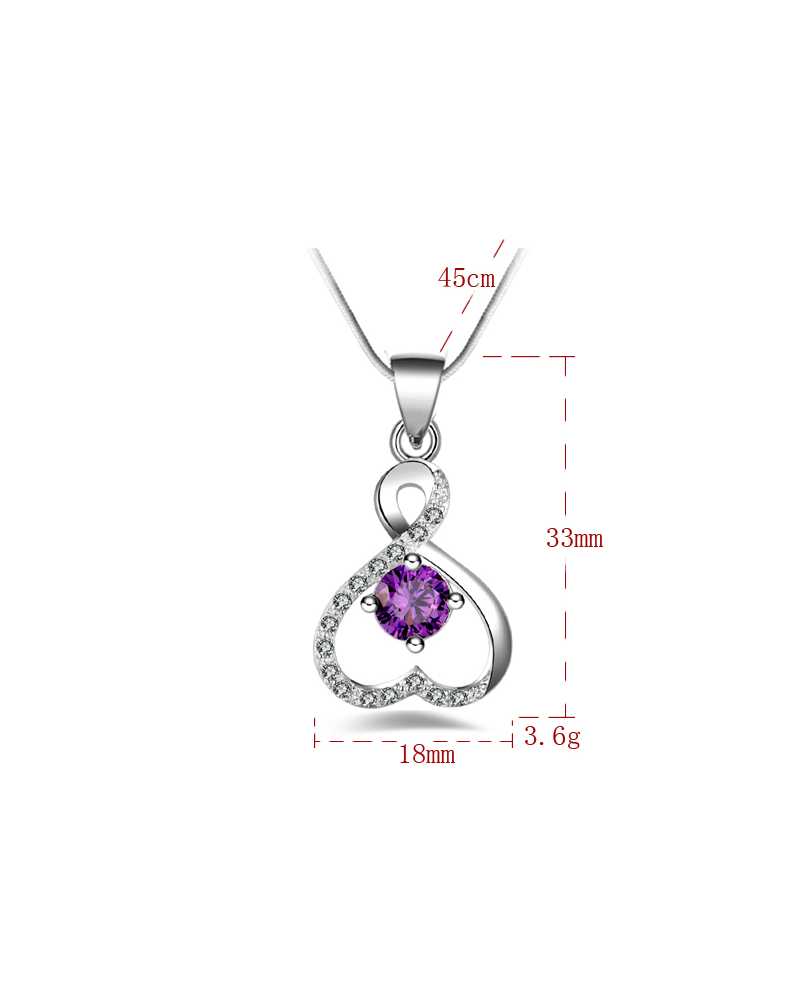 Classic Heart Shape crystal Pendant