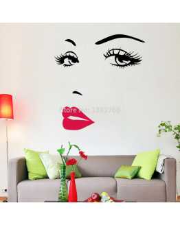 Woman Face Wall Sticker