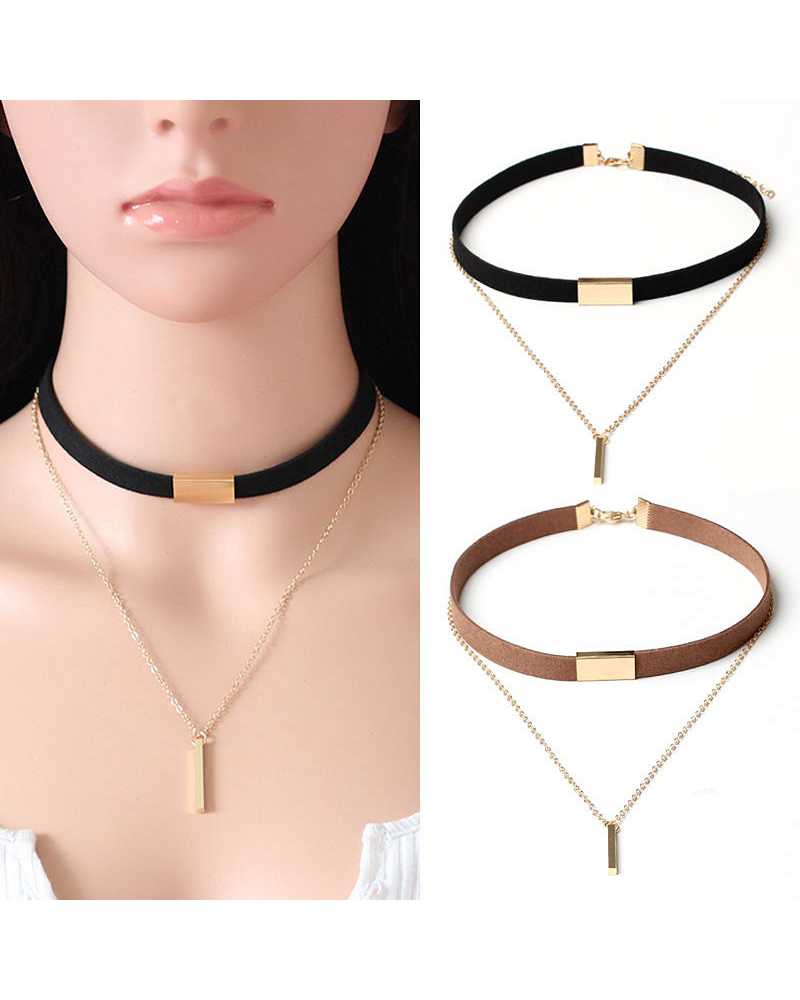 Fashion Velvet Choker Pendant