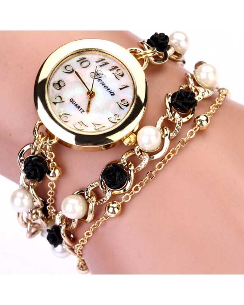 Black and White Women Spunky Watch