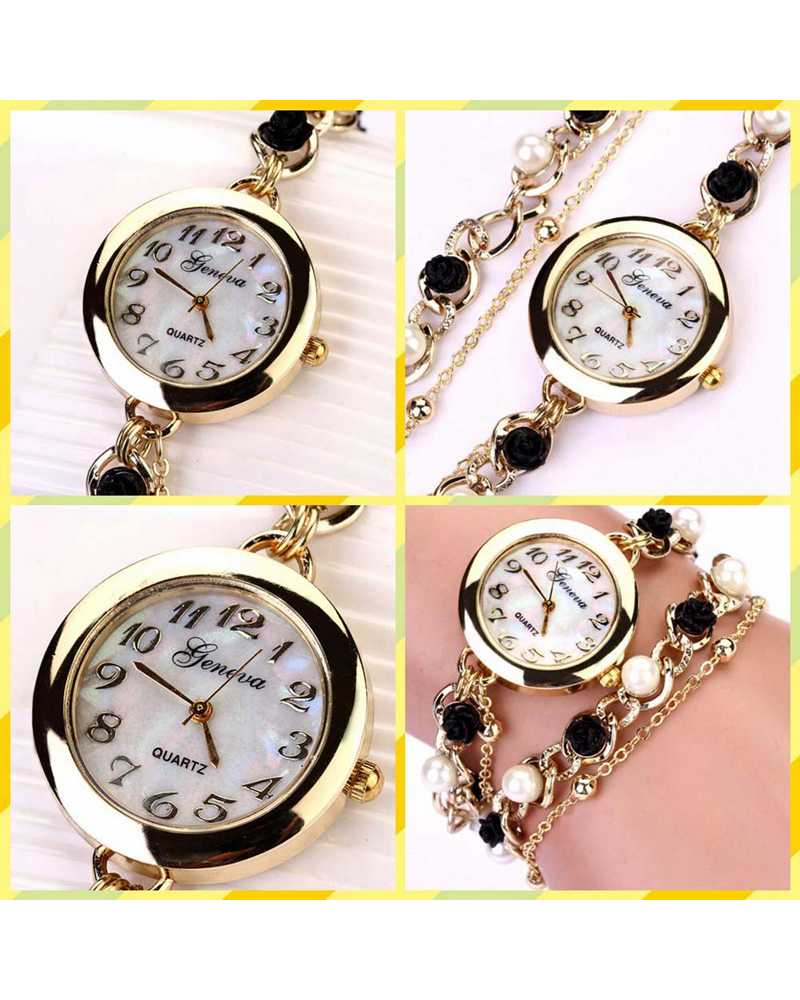 Black and White Women Spunky Watch