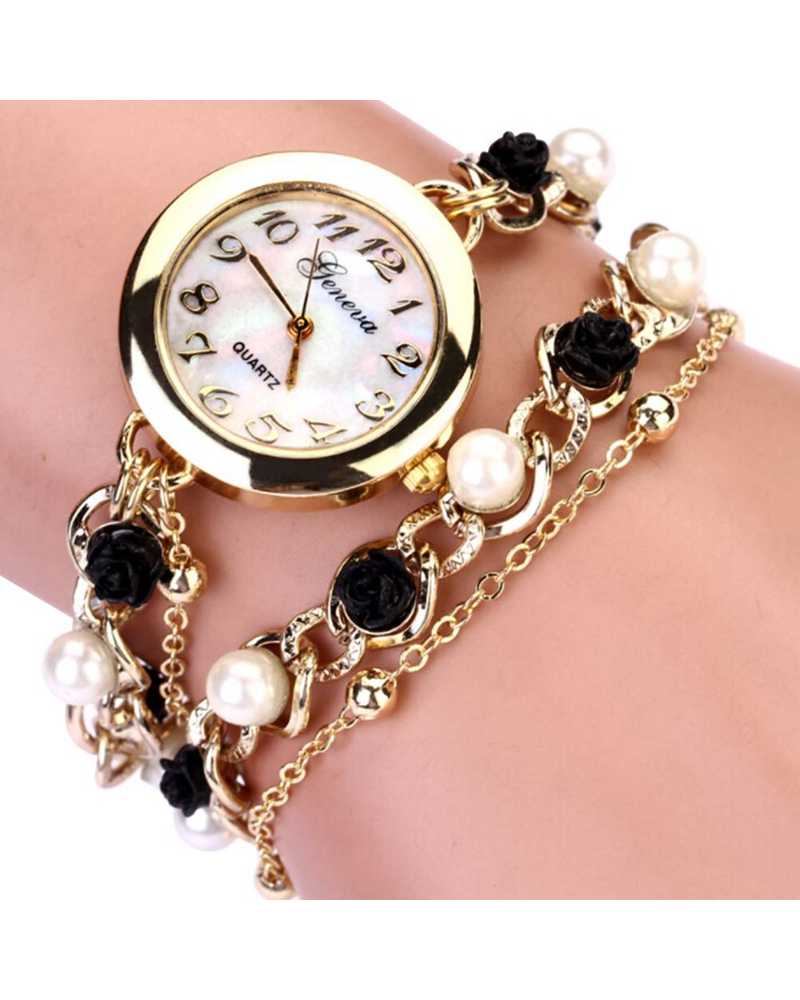 Black and White Women Spunky Watch