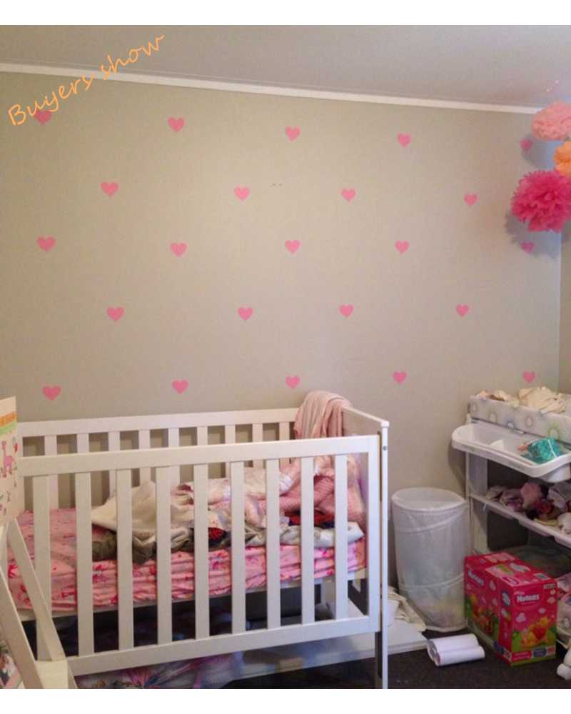 Metallic Heart Gold Wall Sticker