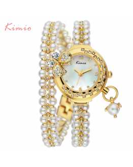 Butterfly Peal and Crystal Unique Ladies Watch