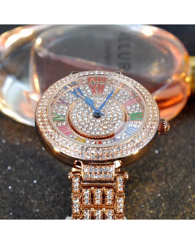 Multi-Color Stylish Unique Ladies Watch