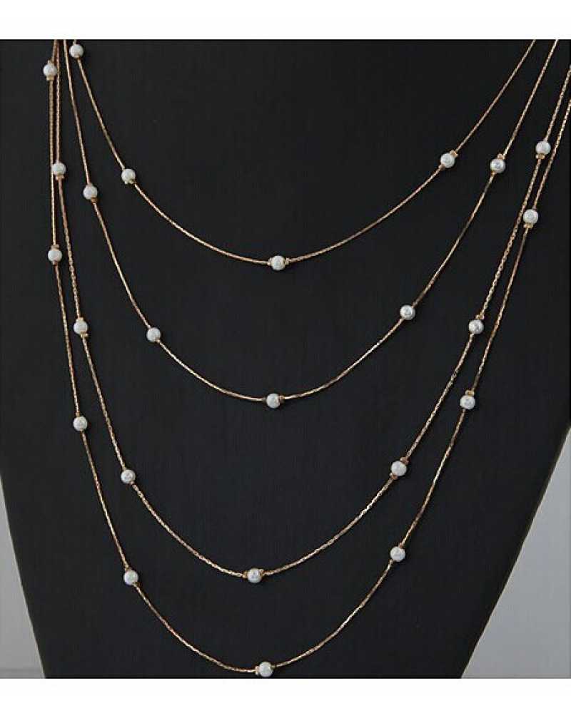 Multi Layer Gold Plated Necklace