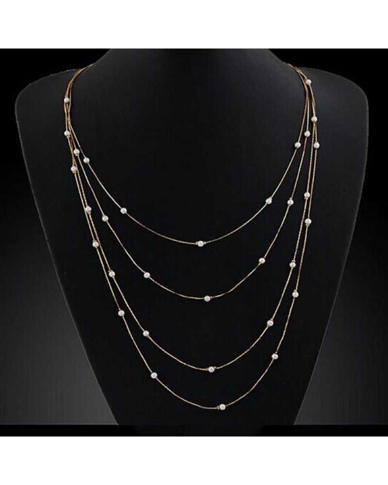 Multi Layer Gold Plated Necklace