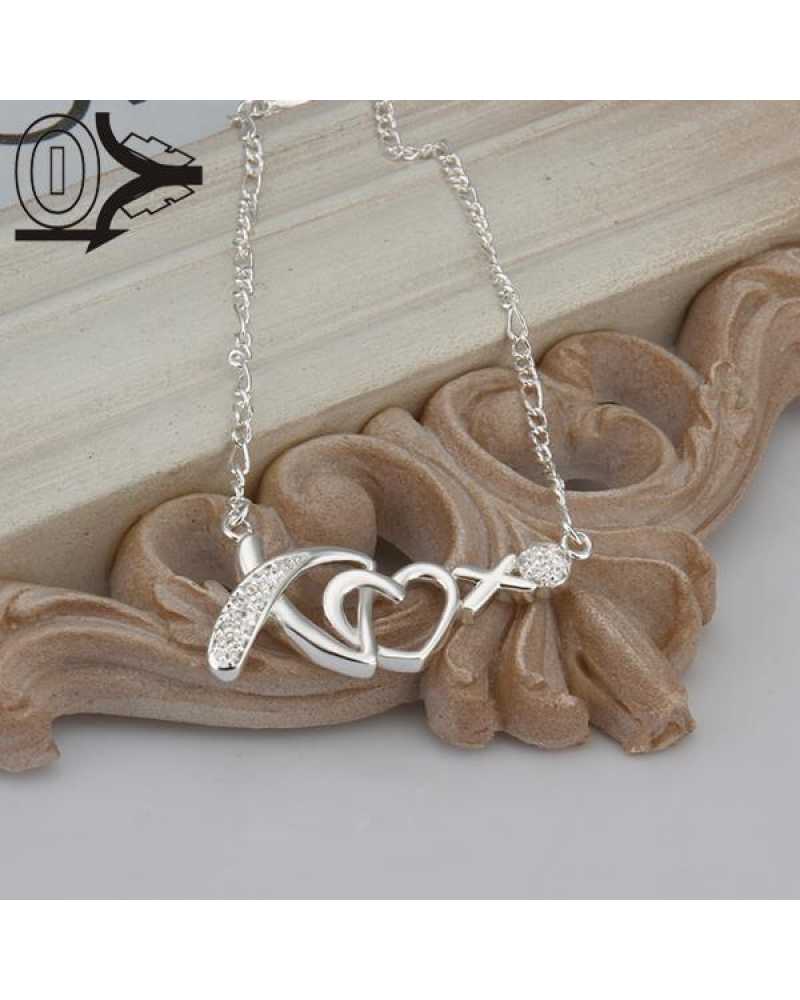 Charm Heart Crystal Anklet