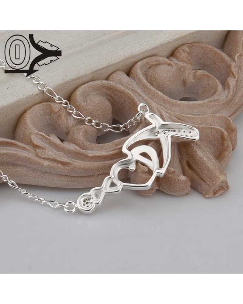 Charm Heart Crystal Anklet