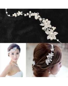 Gorgeous Pearl Flower Headband