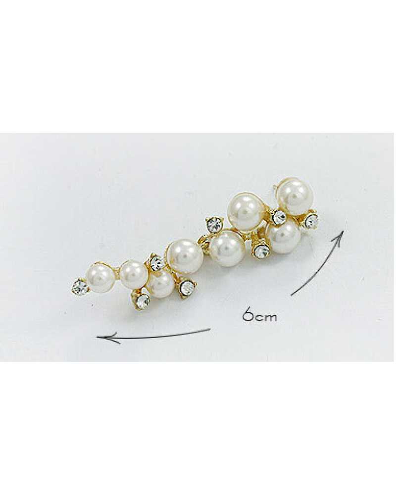 Hot Pearl and Crystal Exotic Earrings