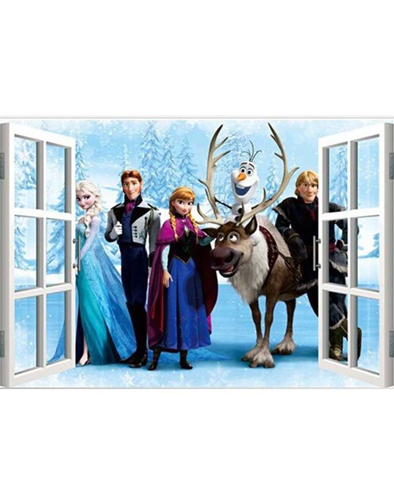 3D Frozen Theme Window Wall Stickers