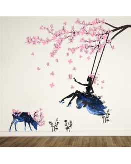 Flower Fairy Wall Stickers 