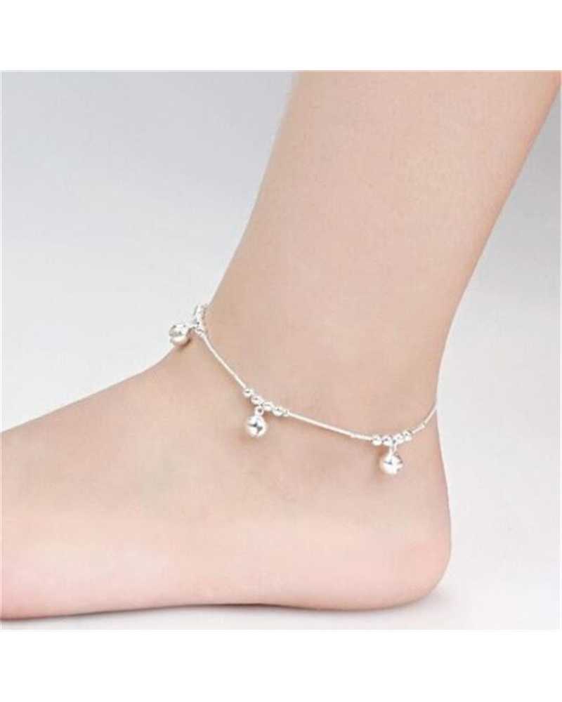 Bell Silver Anklet