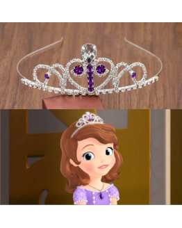 Purple Crystal Princess Sofia Crown / Tiara