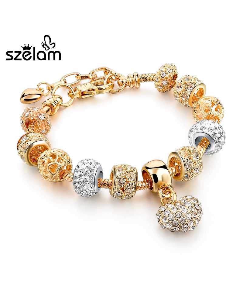 Luxury Crystal Gold Plated Spunky Bracelets