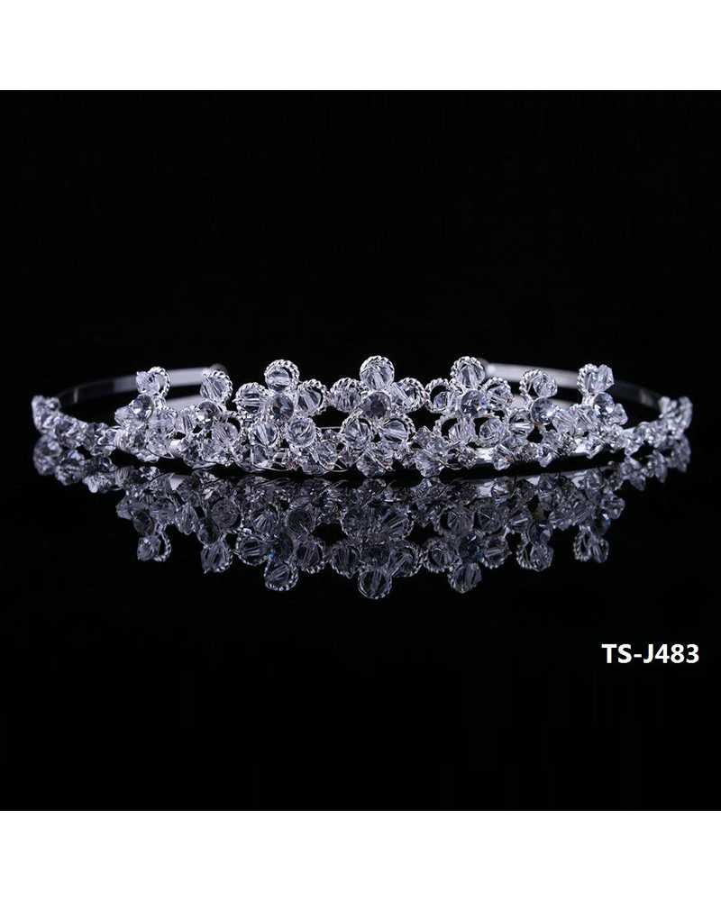 Rhinestone Flower Tiara / Crown