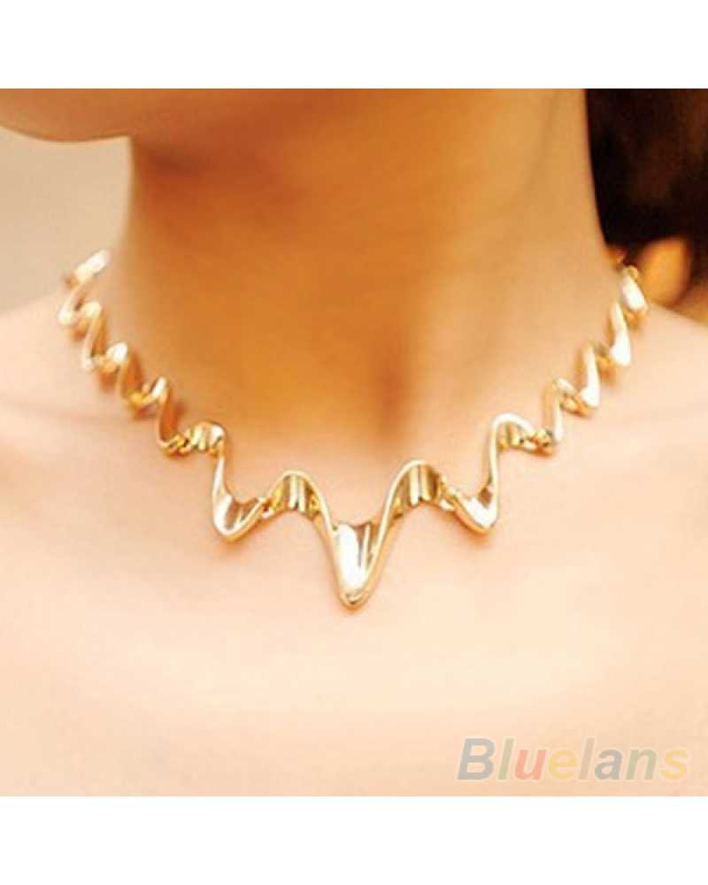 Wave Style Women Necklace