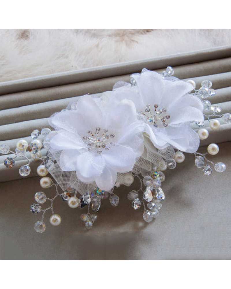 Floral Lace flower comb Hair Clip