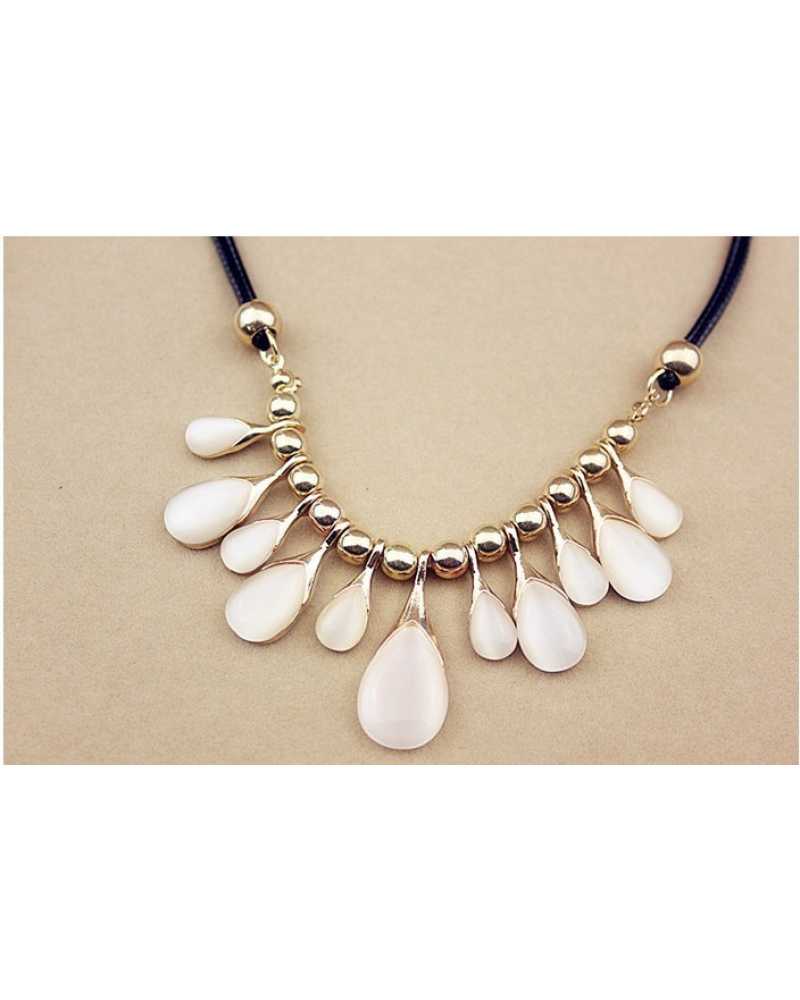 Elegant Opal Crystal Necklace