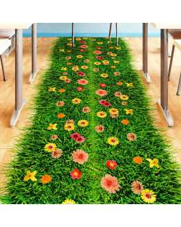 3D Green Grass Floor Stickers