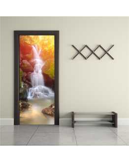 3D Water Fall Waterproof Door Stickers