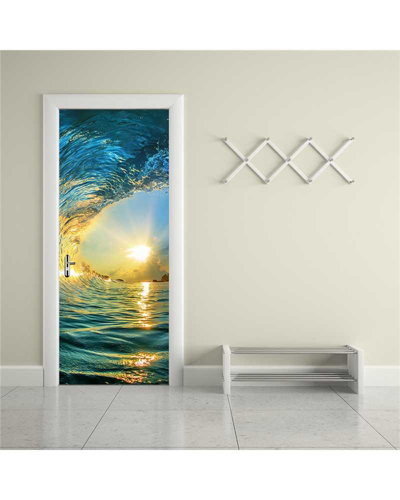 3D Sunrise Waterproof Door Stickers