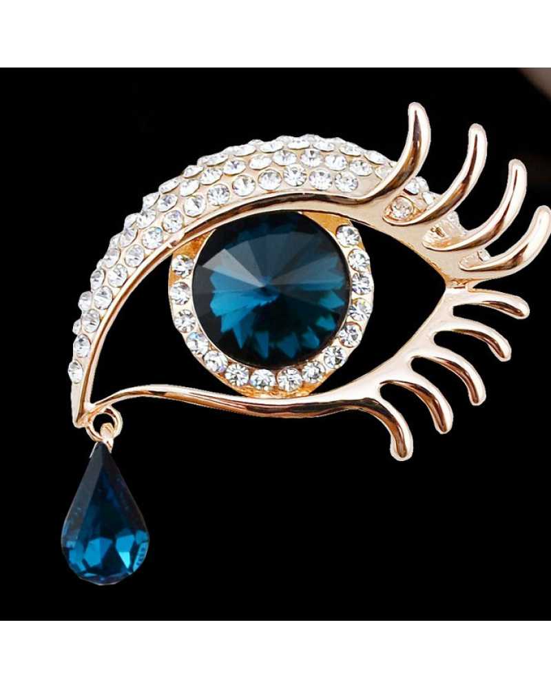 Eye Crystal Brooch