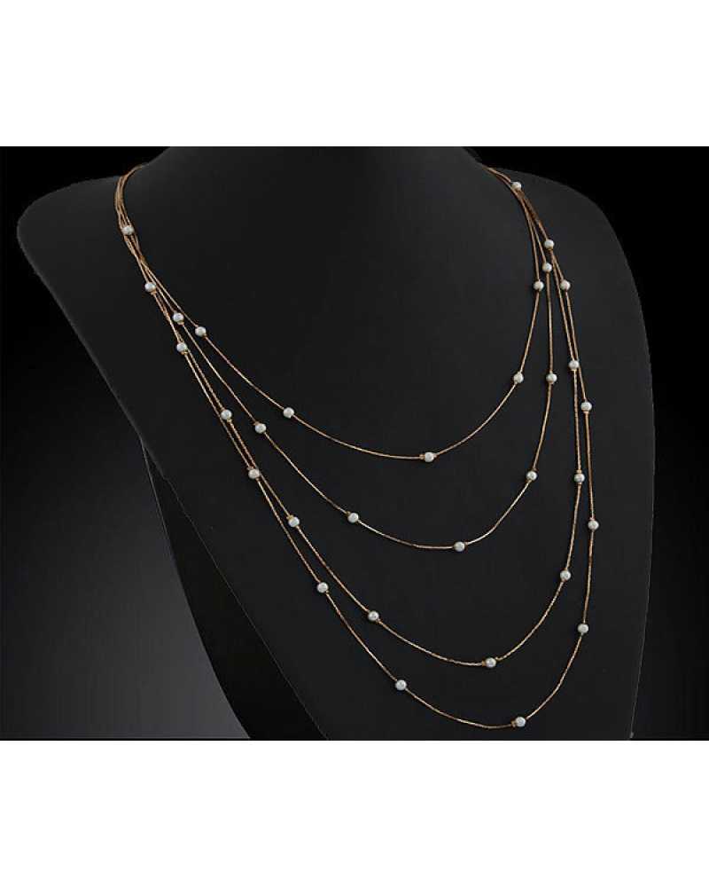 Multi Layer Gold Plated Necklace