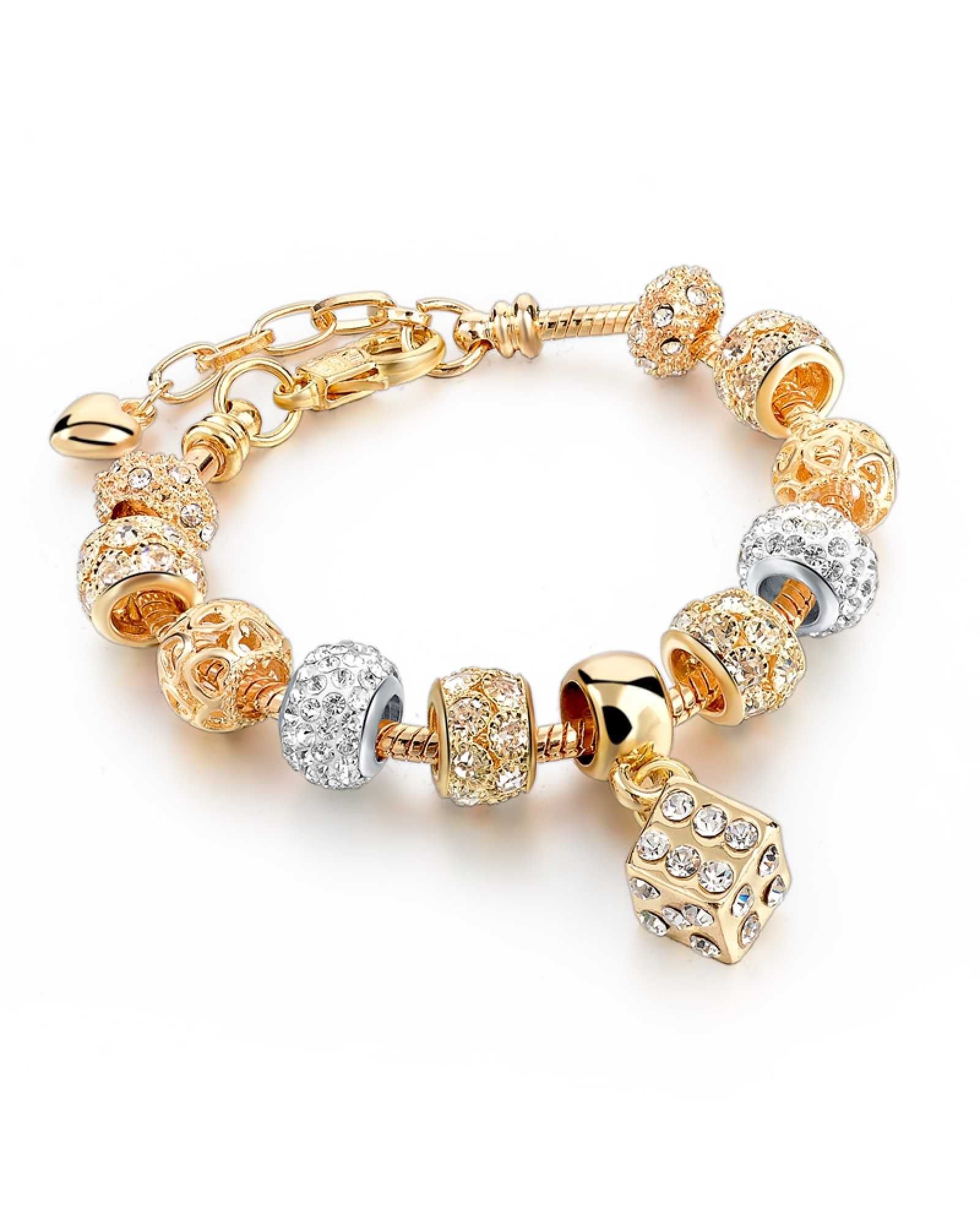 Luxury Crystal Gold Plated Spunky Bracelets :: Wowflashy.com