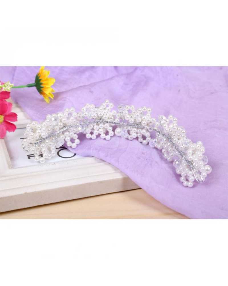 Crystal Pearl Handmade Tiaras Headband