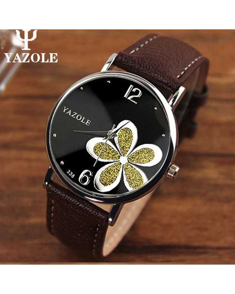 Fashion Flower Quartz Women Wrist Watch